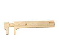 TOPINCN Calibrador Vernier de Cobre, Herramienta de Medición Compacta de 80 Mm para Estudiantes y Arqueología, 0-3,1 Pulgadas