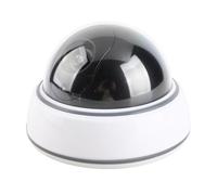 TOPINCN Cámara de Simulación con Luz Roja Intermitente, Cámara de Seguridad Simulada Realista para Uso en Interiores y Exteriores