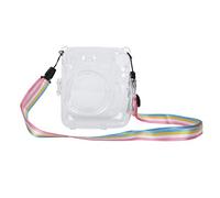 TOPINCN Cámara Instantánea PC Transparente PC Protectora Tapa Anti-Caza Prueba de Estrangulamiento para Mini11 Ideal para Transparente Caja Duradera con Correa para el Hombro para una Grabación de