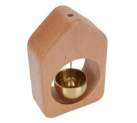TOPINCN Campana de Comerciante de Latón y Madera de Haya con Sonido Agradable para Abrir la Puerta, Alerta de Invitados, Timbre de Entrada Magnético para el Hogar, Oficina, Refrigerador,