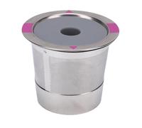 TOPINCN Capa de café Recargable, Cartuchos de Espressos, 304 Cápsula de Filtro de café Reutilizable de Acero Inoxidable con Cepillo y Cuchara, Cápsula de Cerveza de un Servicio para (agujero)