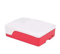 TOPINCN Carcasa Protectora de ABS con Ranura a Presión para 4B, Carcasa de, Orificio Preciso, Multitud Adecuada: Entusiastas de Raspberry, Material: ABS, Color: Negro (Blanco Rojo)