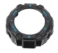 TOPINCN Carcasa Protectora de Plástico para Reloj Inteligente T-Rex Pro, Diseño de Cobertura Total, Material Resistente, para Entusiastas del Fitness (Letras Azules de Concha Negra)