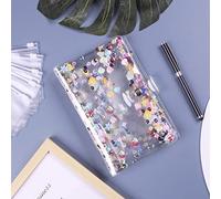 TOPINCN Carpeta de Presupuesto A6 con 8 Bolsillos con Cremallera y Estuche para Tarjetas Herramienta de Presupuesto Versátil para Uso en el Hogar y la Oficina PVC 19,3x13 Cm 1 Unidad (BLACK #65)