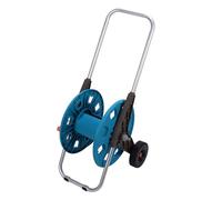 TOPINCN Carro de Carrete para Manguera de Jardín G1/2, Estante de Almacenamiento Móvil para Manguera de 60 M, Carro de Riego Fácil de Mover para Patios y Jardines ABS+PP+tubo de Aluminio