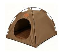 TOPINCN Casa de Campaña para Gatos Al Aire Libre Resistente a la Intemperie, Tienda para Mascotas Plegable y Transpirable, Camas para Gatos de Interior con Alfombrilla (XL58*58 * 48 CM)