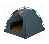 TOPINCN Casa de Campaña para Gatos Al Aire Libre Resistente a la Intemperie, Tienda para Mascotas Plegable y Transpirable, Camas para Gatos de Interior con Alfombrilla (XL58*58 * 48 CM)