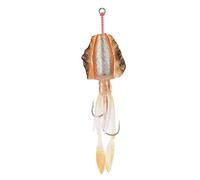 TOPINCN Cebo de Pesca Luminoso Suave, Señuelo de Calamar Realista para una Acción Fascinante para Entusiastas de la Pesca, Material de PVC 6 Pulgadas 1#, 2#, 3#, 4#, 5# (2#)