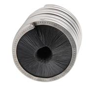 TOPINCN Cepillo de Limpieza de Cuerda de Acero de Acero Fácil de Usar para el Montañismo y la Exploración de Cuevas - Nylon + SCAILLO, Negro