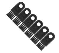 TOPINCN Cepillo de Limpieza para Afeitadora Eléctrica Limpiador de Maquinilla de Afeitar Eficiente para Uso Doméstico 6 Piezas Cepillo de Pelo de Nylon Negro para Afeitar Recortadora Antideslizante