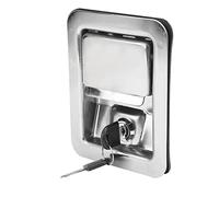 TOPINCN Cerradura de Pestillo de Paleta Duradera de Acero Inoxidable 304 para Maquinaria de Construcción, Kit de 2 Llaves para Generadores Unitarios