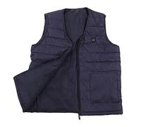 TOPINCN Chaleco Calefactable Chaleco Calefactor Eléctrico Inteligente Infrarrojo Impermeable para Invierno, para Hombre para Calefacción Integral, Cómodo y Transpirable (5XL)