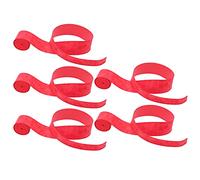 TOPINCN Cinta de Sobregrip con Mate No Pegajoso, Agarre de Raqueta Transpirable Absorbente de Sudor para Varias Raquetas, 5 uds. (Rojo)