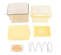 TOPINCN Colador de Yogur, Fabricante de Queso y Yogur de Acero Inoxidable de Grado Alimenticio con Filtro de Malla Fina para Jugos de café Fríos de Yogur Griego Casero (YELLOW)