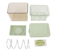 TOPINCN Colador de Yogur, Fabricante de Queso y Yogur de Acero Inoxidable de Grado Alimenticio con Filtro de Malla Fina para Jugos de café Fríos de Yogur Griego Casero (GREEN)