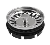 TOPINCN Colador y Tapón para Fregadero de Cocina, Cesta Combinada, Tapón de Agua, Colador para Triturador de Basura, Triturador de Residuos de Alimentos Resistente Al óxido, Trituradora