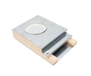 TOPINCN Comedero de Entrada Beehive Comedero de Entrada Frontal de Aluminio y Madera con Diseño de Tarro de Vidrio Invertido para Comprobar Fácilmente el Nivel de Almíbar