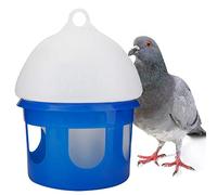 TOPINCN Comedero para Palomas, 2L / 4L / 6.5L Bebedero Automático para Palomas de Gran Capacidad Alimentador Automático de Palomas para Pájaros Dispensador de Agua de Plástico ABS Bebedero(6.5L)