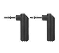TOPINCN Conector Adaptador Macho a Hembra de 3,5 Mm, Accesorios para Auriculares Estéreo de ángulo Recto de 90 Grados de para Espacios Reducidos, 10 Piezas para Conversión de Audio