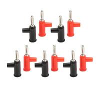 TOPINCN Conector Tipo Banana Apilable sin Soldadura, Resistente, Paquete de 10 para Accesorios de Seguridad, Conectores Tipo Banana de Latón ABS de 4 Mm, Fácil Instalación para Entusiastas de la