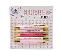 TOPINCN Conjunto de Bolígrafos de Bolsas de las Enfermeras 5pcs, Redacción de Lápiz Lápidas de Escritura Suave de 3.5 Mm con Clips de Metal para la Escuela en Casa de la Oficina