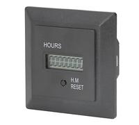 TOPINCN Contador Horario Digital Medidor de Sincronización Inteligente para Uso Industrial 0-999999H 59M, Pantalla Clara para una Fácil Operación, Material ABS, 72 X 72 Mm, 1 Pieza