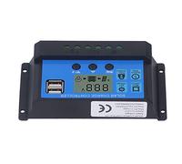TOPINCN Controlador de Energía Solar con Pantalla LCD Regulador de Carga de Alta Eficiencia para Sistemas de 12 V 24 V en Varias Configuraciones (50A)