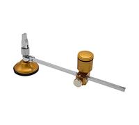 TOPINCN Cortador de Vidrio Circular Profesional con Ventosa Ajustable para Aficionados y Expertos 35 Mm-295 Mm Dorado