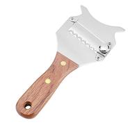 TOPINCN Cortadora de queso de trufa de acero inoxidable, hoja ajustable, afeitadora de chocolate para utensilios de cocina con mango de madera, metal duradero de cocina de mano