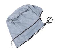 TOPINCN Cubierta de Motor Fueraborda Semienvolvente, Tela de Poliéster Impermeable a Prueba de Sol para Protección de Motores Marinos con Ajuste Cómodo en Climas Ventosos (115-225 CV)