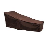 TOPINCN Cubierta de Silla de Salón, Mangas de Silla Protectora, Estuches de Protección de Asientos, Protector de Muebles de Patio de Jardín con Cordero para la Pierna de Chaise Al Aire (Color de café)
