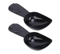 TOPINCN Cuchara de café de Plástico, Corto con Ranura para el Pulgar, Cuchara Ergonómica para Uso Fácil con una Sola Mano, 15,5 Cm, de Cucharada para Proporción Precisa de café