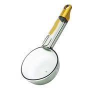 TOPINCN Cuchara Medidora de Arroz con Largo, Diseño de Clamp/Holder, Cuchara Transparente para Taza de Arroz, Productos para Hornear, Comida para Mascotas (Verde transparente)