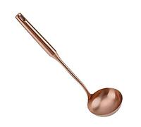 TOPINCN Cucharón De Sopa De Acero Inoxidable Cuchara Grande Cucharón Sopa Espátula De Cocina Espátula De Cocina De Agarre Cómodo (Oro Rosa, Cucharón De Sopa)
