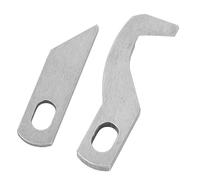TOPINCN Cuchillas Superior e Inferior para Máquina de Coser, de Acero, para Remalladora TF122 y TF123, con Bordes Afilados para Diversos Grosores de tela.