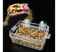 TOPINCN Cuenco Comedero Antiescape para Reptiles, para Lagarto Tortuga, Hecho de ABS de, Seguro para la Boca de Las Mascotas, Lavabo y Bañera para Entusiastas de los Reptiles