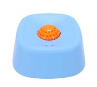 TOPINCN Cuenco para Lamer para Perros con Alimentador Lento, Cuenco para Perros con Bola Rodante para Agua, Yogur, Mantequilla de maní, Base Antideslizante para (Bola rodante Azul con Naranja)