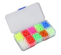 TOPINCN Cuentas de Pesca Brillantes de Plástico, Señuelos Ligeros y Duraderos, Herramientas para Pesca Al Aire, 1000 Unidades/Caja, Reutilizable, Asequible, Herramienta útil para Pescadores,