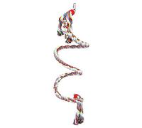 TOPINCN Cuerda de Escalada para Columpio de Loro, Juguete Duradero de Cáñamo para Loros Grandes, Medianos y Pequeños, Colorido, 63 Pulgadas de Largo, Adecuado para Todos los Loros