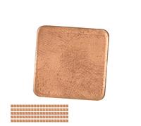 TOPINCN Cuña de Almohadilla de Cobre, Disipador de Calor de Cobre de Material Que Mejora la Conductividad Térmica para Computadoras Portátiles para Chips IC (15 * 15 * 0,6mm)