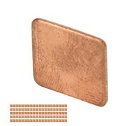 TOPINCN Cuña de Almohadilla de Cobre, Disipador de Calor de Cobre de Material Que Mejora la Conductividad Térmica para Computadoras Portátiles para Chips IC (15 * 15 * 1,2mm)
