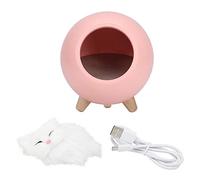 TOPINCN Cute Cat Night Light Little Pet House Lámpara De Noche Led Iluminación Dormitorio Lámpara Ambiente Oficina En El Hogar Dormitorio Habitación(Rosado)