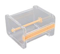 TOPINCN Dispensador con Cortador de Cinta Adhesiva Múltiple Transparente, Diseño Elegante para el Hogar, Oficina, Escuela, 10,3x9,1x7,1 Cm (ORANGE)