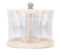 TOPINCN Dispensador de Arroz de 5 Rejillas Contenedor de Almacenamiento de Granos Hermético Giratorio de 360 ° Contenedor de Alimentos Secos Multifuncional para Frijoles Rojos (GREY)