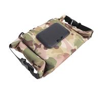 TOPINCN Dispensador de Toallitas de Viaje para Acampar, Bolsa de Lona Portátil de Gran Capacidad para Aventuras Al Aire Libre y Uso Diario (Camuflaje Verde)