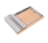 TOPINCN DIY Máquina de Tejer de Madera, Kit de Telar para Tejer a Mano con Accesorios de Madera de Haya de Acero Inoxidable para Suéter, Sombrero, Bufanda, Tapiz Artesanal