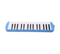 TOPINCN Elegante Instrumento de Viento Melódica de 32 Teclas con Tubo Flexible para Diversión Musical y Educación para Todas las Edades Azul/Rosa/Negro (BLUE)