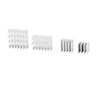 TOPINCN Enfriador de CPU con Disipador de Calor de Aluminio Premium con Adhesivo para 4B 3B+ 20 Piezas, Reduce el Riesgo de Falla de Hardware, Color Aluminio, Parte Posterior con Adhesivo Conductor