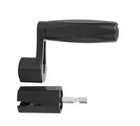 TOPINCN Enrollador de Cuerdas de Guitarra Compacto 2 en 1 Extractor de Clavijas de ABS Negro Broca de Destornillador para Reemplazo Rápido de Cuerdas Ligero para Músicos en Movimiento