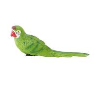 TOPINCN Estatuilla de Loros, Resinas Vívidas Pintadas a Mano, Escultura Colgante de Pared de Loros con Diseño Realista para Decoración del Hogar, Accesorios de Fotografía de Jardín (Green)